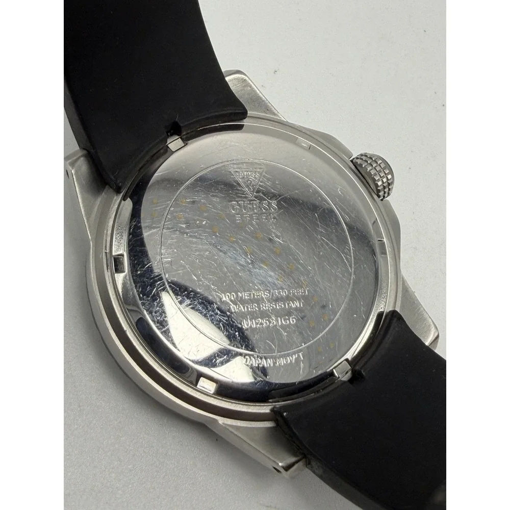 Guess U12531G6 Mens New Battery Chronograph Watch 45MM 8.5